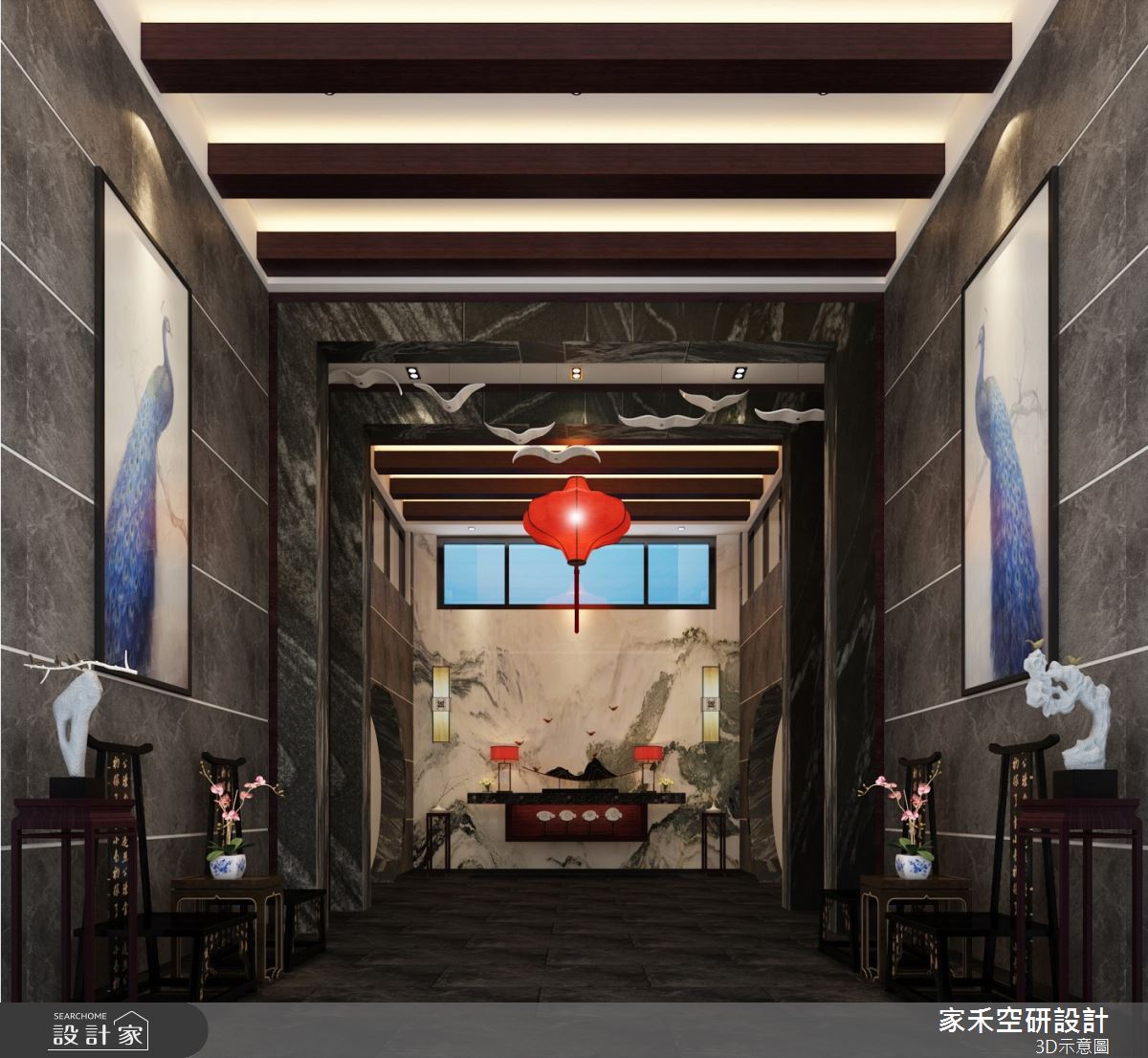 1500坪毛胚屋＿東方風玄關案例圖片＿家禾空研設計＿家禾_07.家和萬事興之2