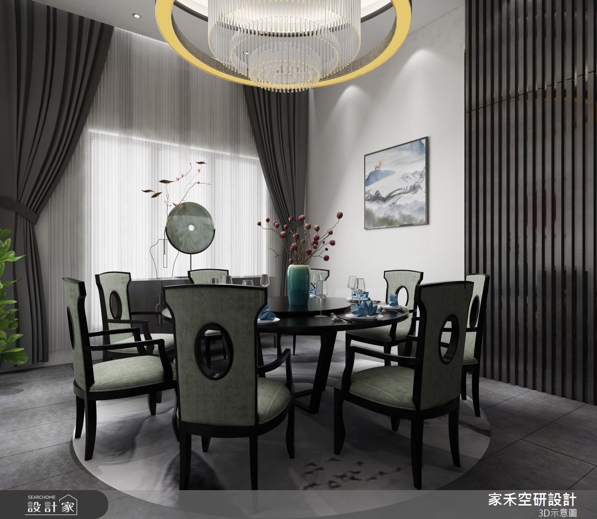 1500坪毛胚屋＿東方風餐廳案例圖片＿家禾空研設計＿家禾_07.家和萬事興之11