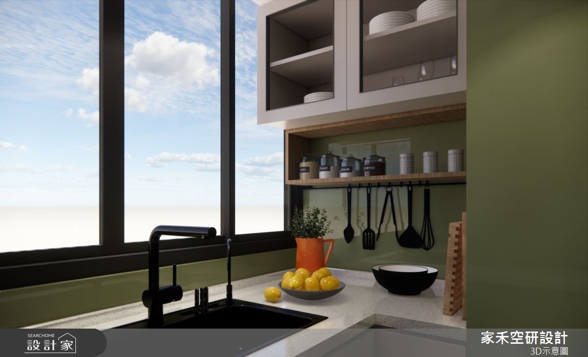 25坪老屋(16~30年)＿現代輕奢風廚房案例圖片＿家禾空研設計＿家禾_09.昆山鹿嘉花園_現代輕奢風格之17