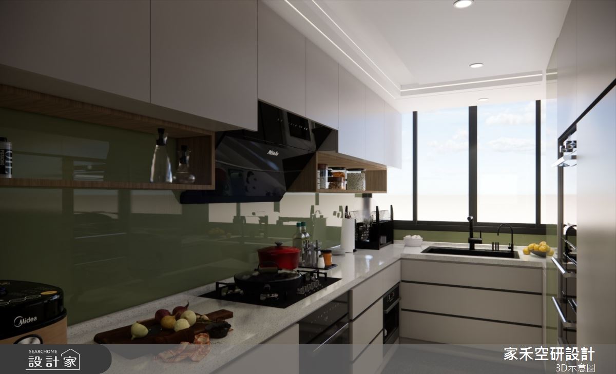 25坪老屋(16~30年)＿現代輕奢風廚房案例圖片＿家禾空研設計＿家禾_09.昆山鹿嘉花園_現代輕奢風格之18