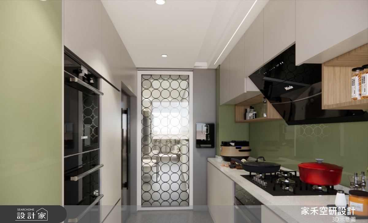 25坪老屋(16~30年)＿現代輕奢風廚房案例圖片＿家禾空研設計＿家禾_09.昆山鹿嘉花園_現代輕奢風格之19