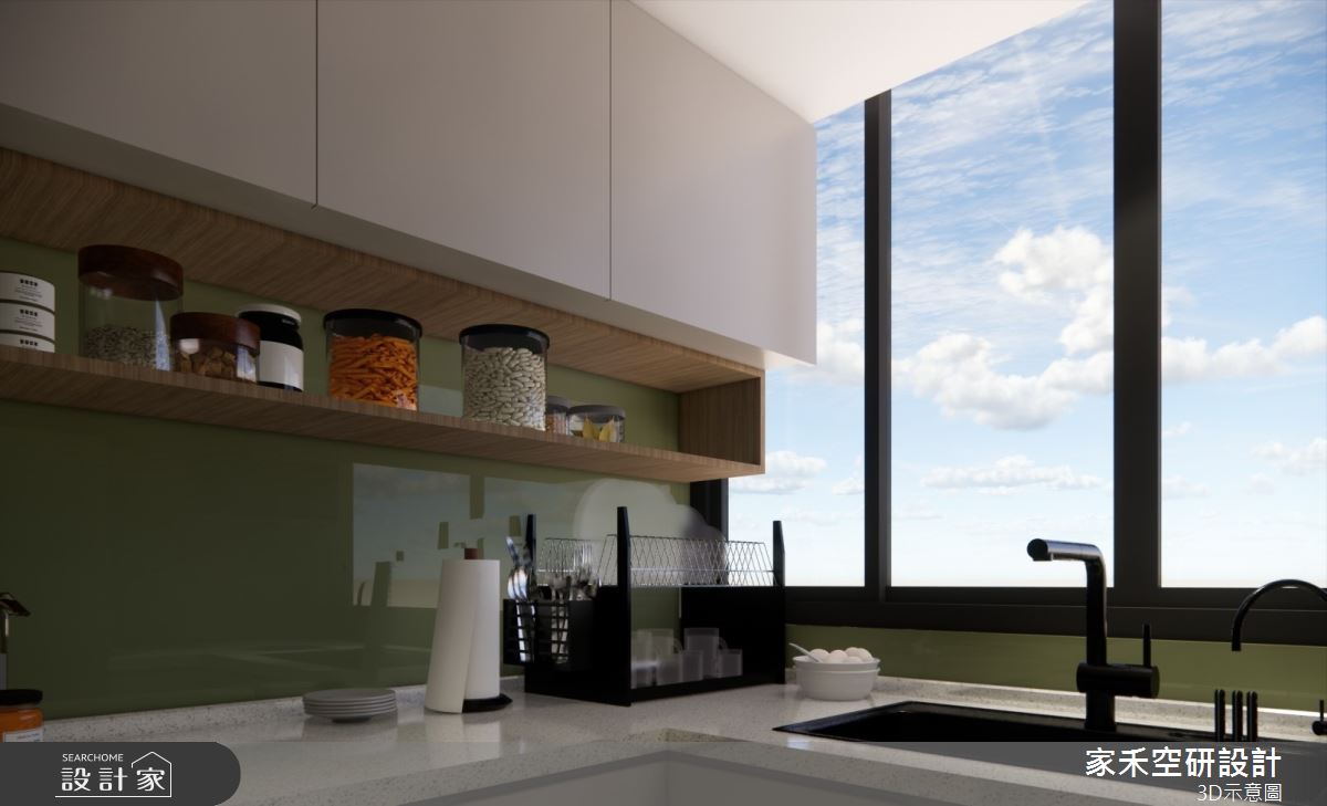 25坪老屋(16~30年)＿現代輕奢風廚房案例圖片＿家禾空研設計＿家禾_09.昆山鹿嘉花園_現代輕奢風格之20
