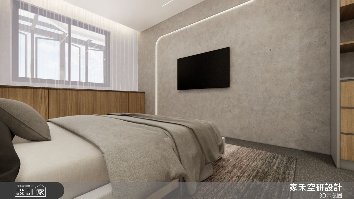 25坪老屋(16~30年)＿現代輕奢風臥室案例圖片＿家禾空研設計＿家禾_09.昆山鹿嘉花園_現代輕奢風格之30