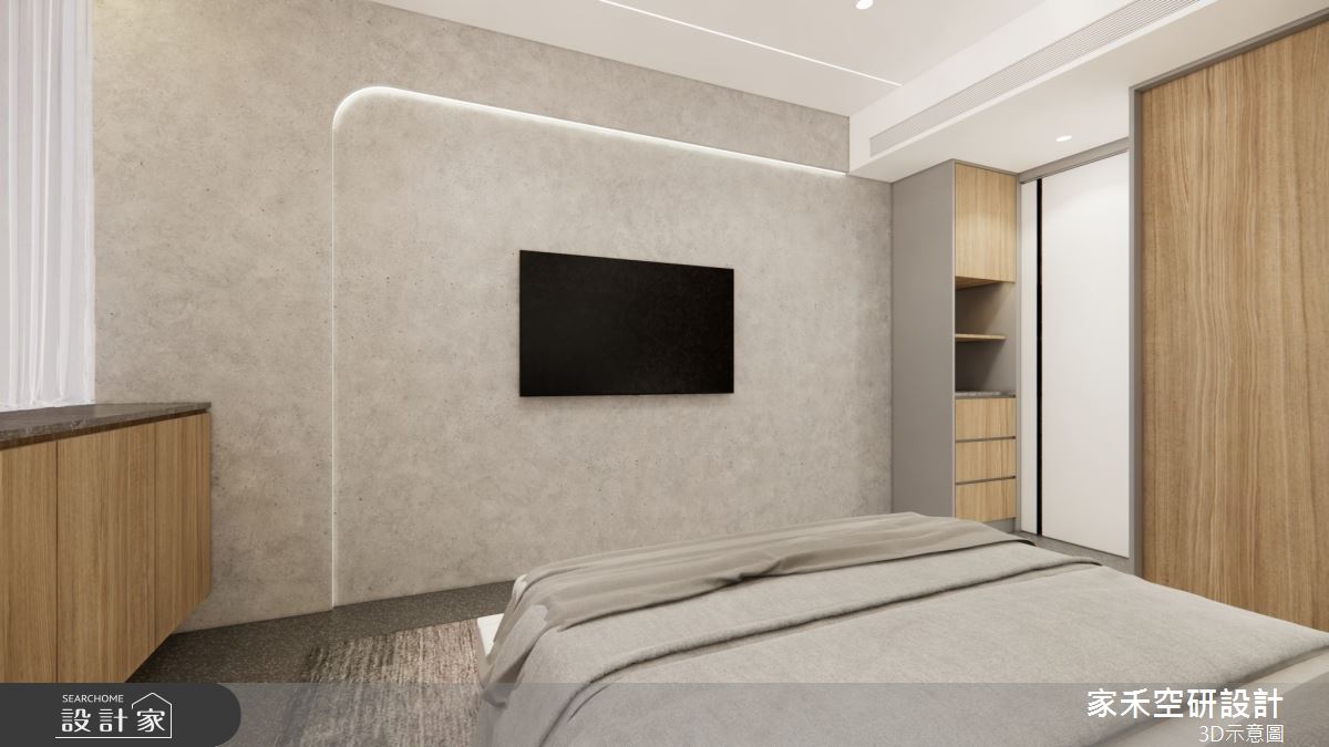 25坪老屋(16~30年)＿現代輕奢風臥室案例圖片＿家禾空研設計＿家禾_09.昆山鹿嘉花園_現代輕奢風格之31