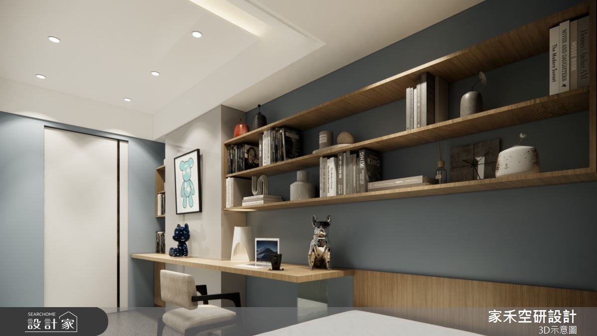 25坪老屋(16~30年)＿現代輕奢風客房案例圖片＿家禾空研設計＿家禾_09.昆山鹿嘉花園_現代輕奢風格之34