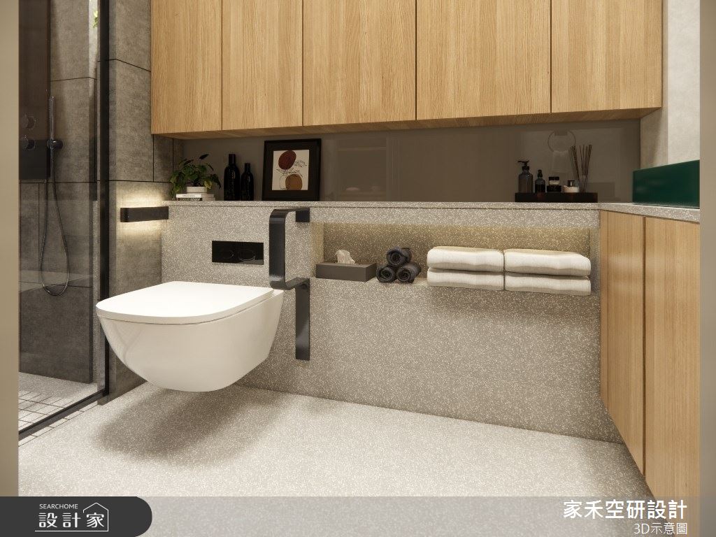 25坪老屋(16~30年)＿現代輕奢風浴室案例圖片＿家禾空研設計＿家禾_09.昆山鹿嘉花園_現代輕奢風格之43