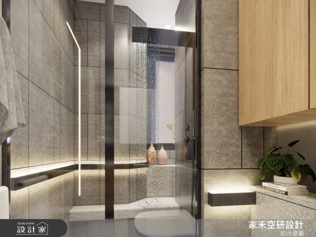 25坪老屋(16~30年)＿現代輕奢風浴室案例圖片＿家禾空研設計＿家禾_09.昆山鹿嘉花園_現代輕奢風格之47