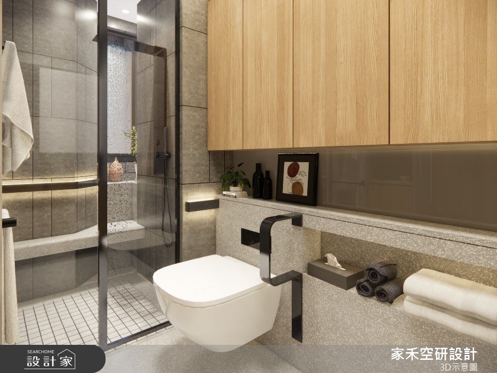 25坪老屋(16~30年)＿現代輕奢風浴室案例圖片＿家禾空研設計＿家禾_09.昆山鹿嘉花園_現代輕奢風格之48