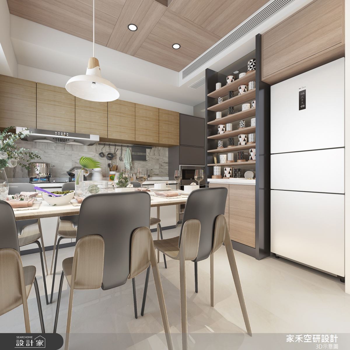 18坪老屋(16~30年)＿人文風餐廳廚房案例圖片＿家禾空研設計＿家禾_10.人文宅之4