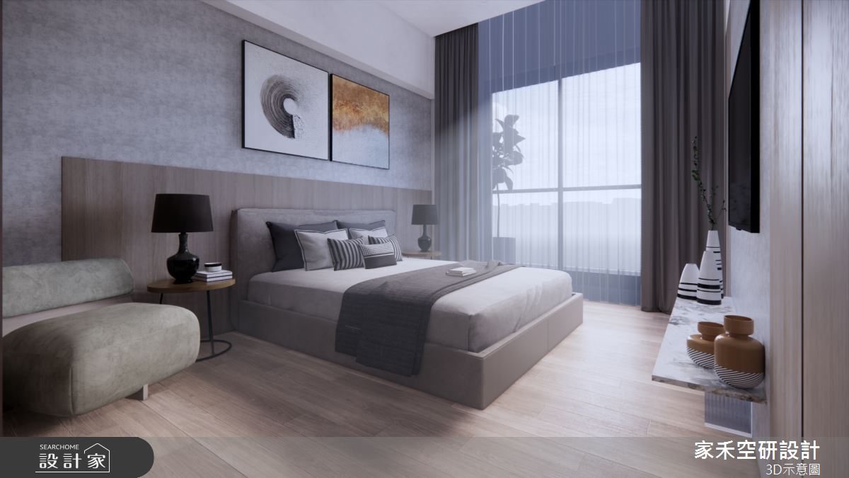 36坪新成屋(5年以下)＿現代風臥室案例圖片＿家禾空研設計＿家禾_11之35