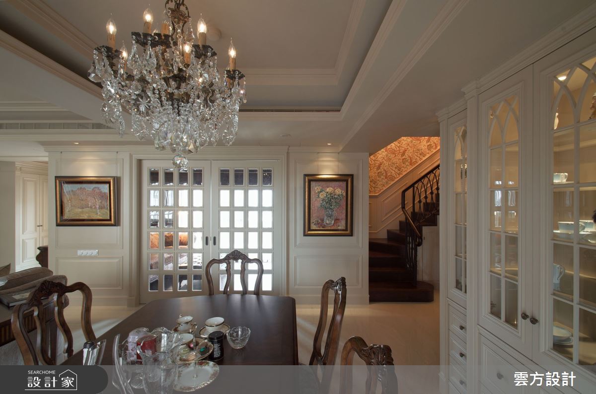 60坪毛胚屋＿新古典餐廳樓梯案例圖片＿雲方設計＿雲方_磅礡大器奢華古典之12