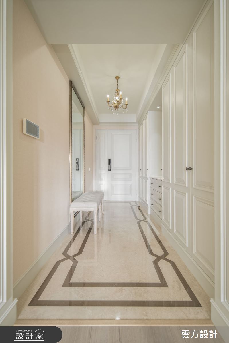40坪中古屋(5~15年)＿美式風玄關案例圖片＿雲方設計＿雲方_悠然愜意溫馨美式之2