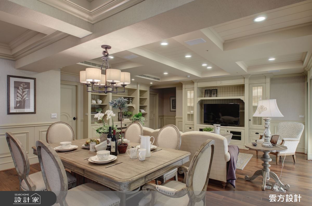 45坪毛胚屋＿美式風客廳餐廳案例圖片＿雲方設計＿雲方_品味傳承美式家居之4