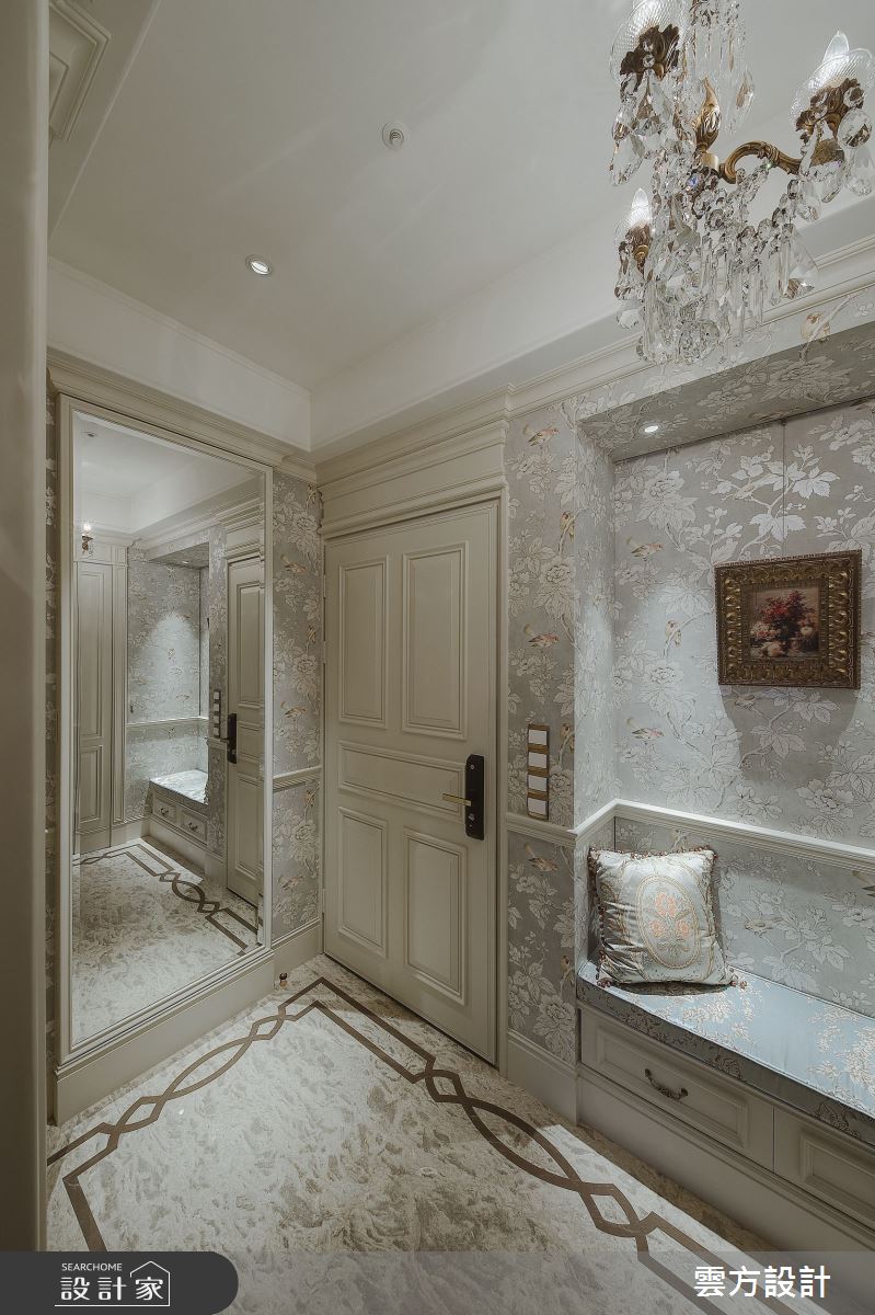 37坪中古屋(5~15年)＿新古典玄關案例圖片＿雲方設計＿雲方_精緻悅目法式奢華之1