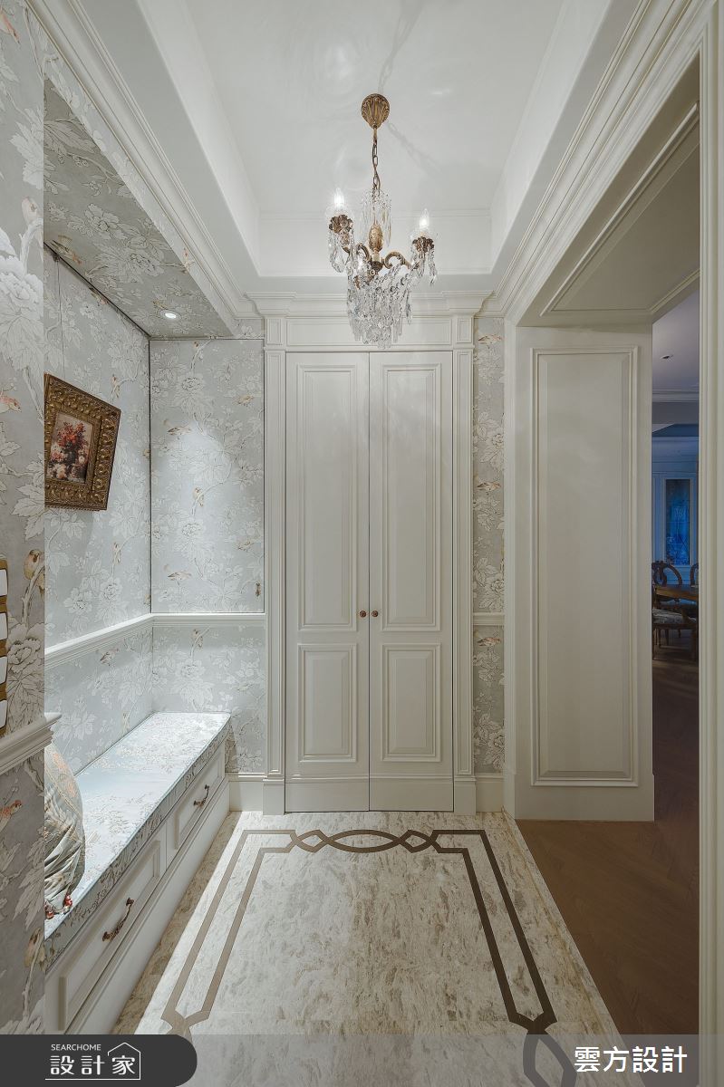 37坪中古屋(5~15年)＿新古典玄關案例圖片＿雲方設計＿雲方_精緻悅目法式奢華之2
