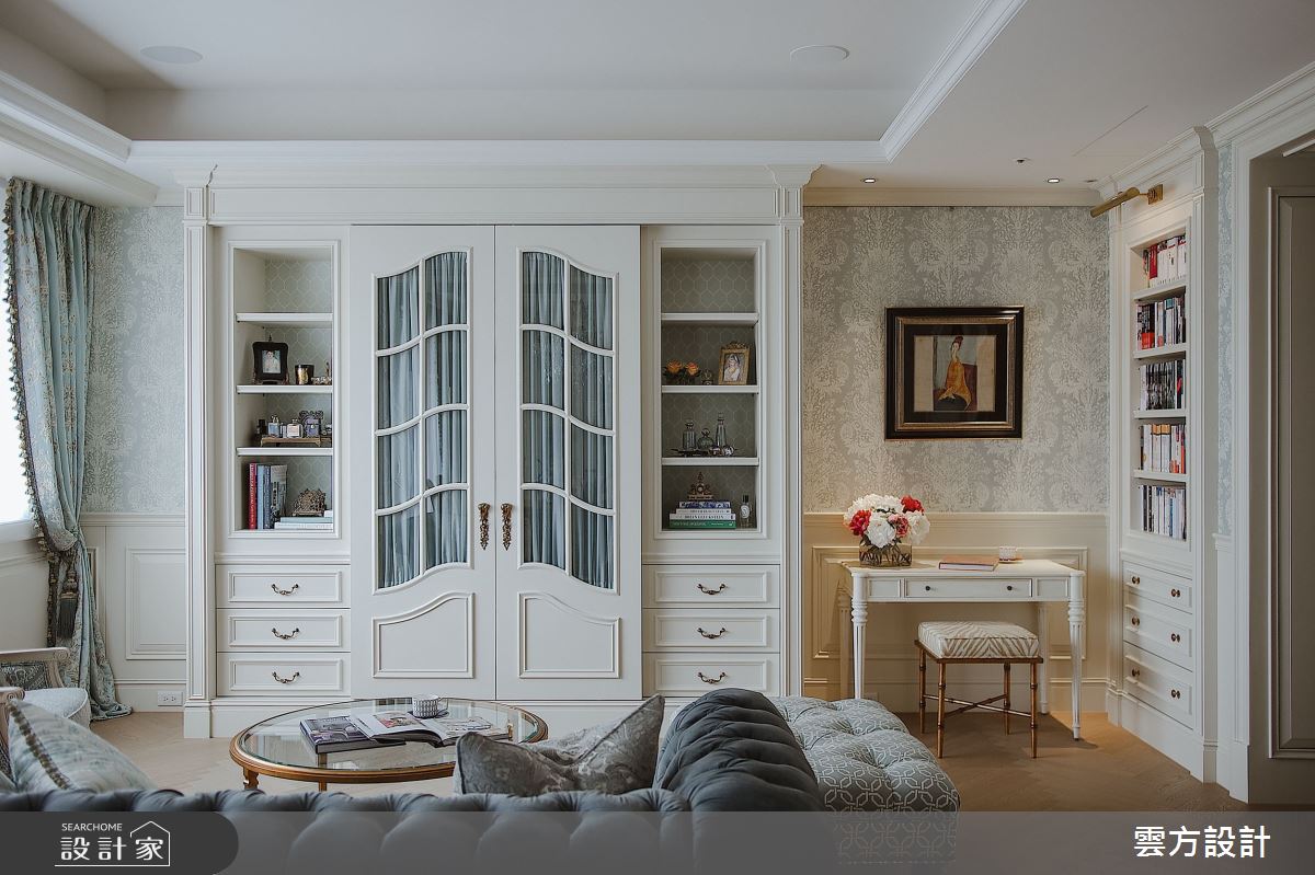 37坪中古屋(5~15年)＿新古典客廳案例圖片＿雲方設計＿雲方_精緻悅目法式奢華之7