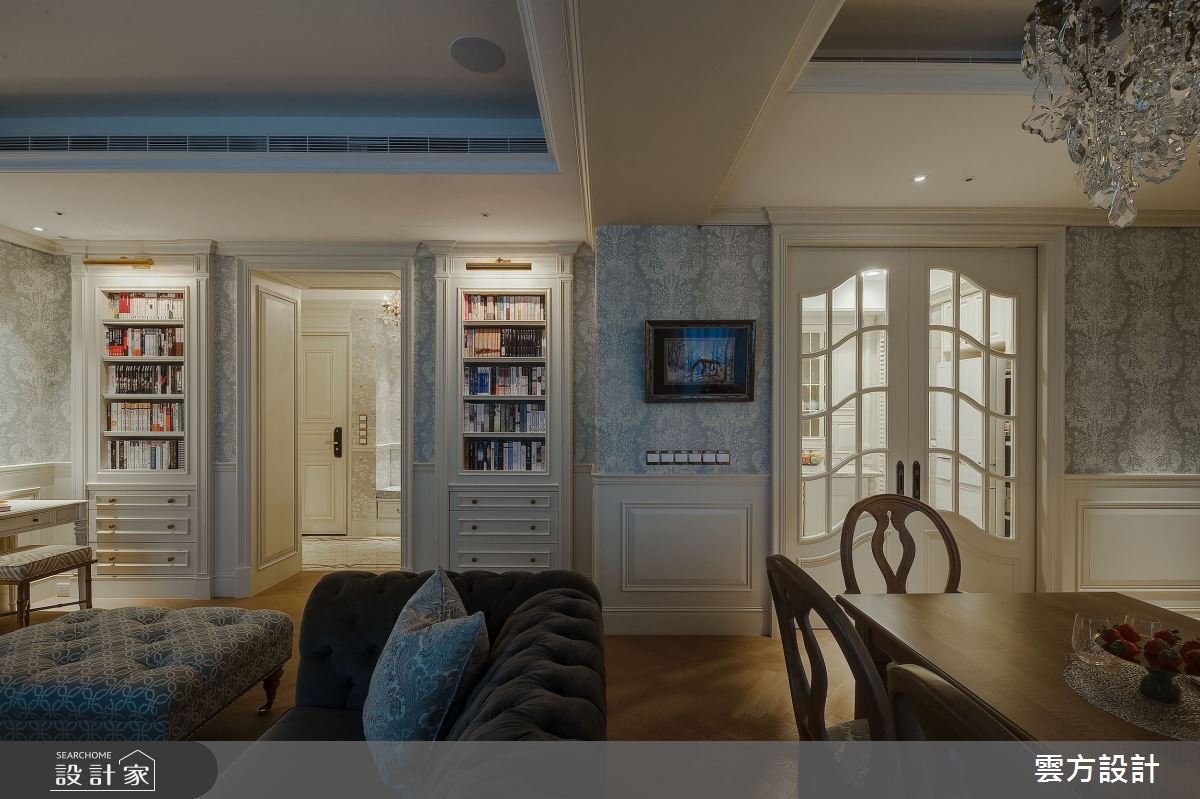 37坪中古屋(5~15年)＿新古典客廳餐廳案例圖片＿雲方設計＿雲方_精緻悅目法式奢華之19