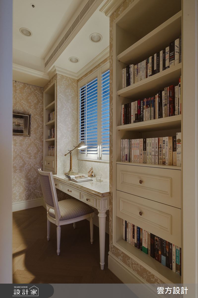 37坪中古屋(5~15年)＿新古典書房案例圖片＿雲方設計＿雲方_精緻悅目法式奢華之29