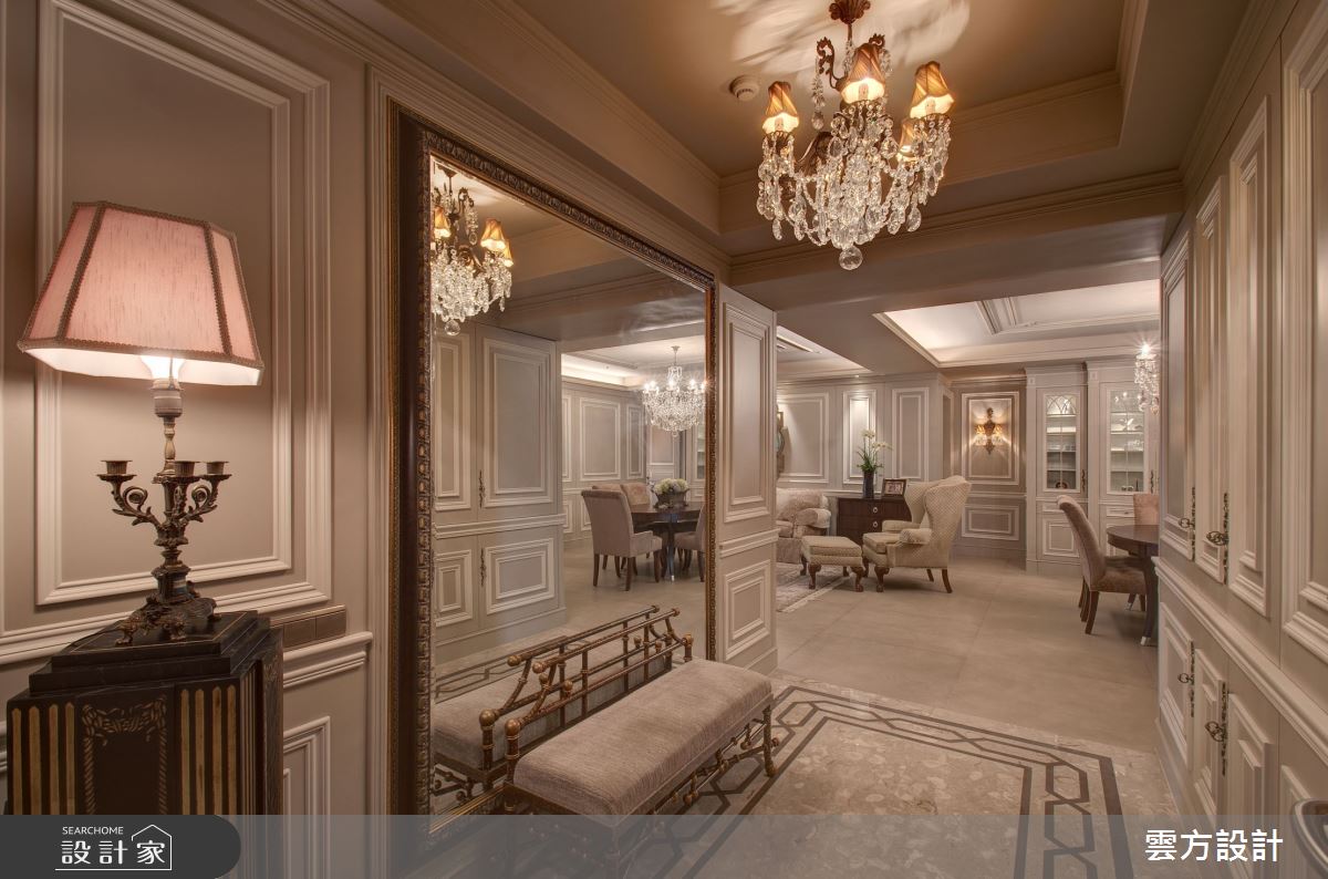 70坪毛胚屋＿新古典玄關案例圖片＿雲方設計＿雲方_心之所嚮藏玉奢華之1