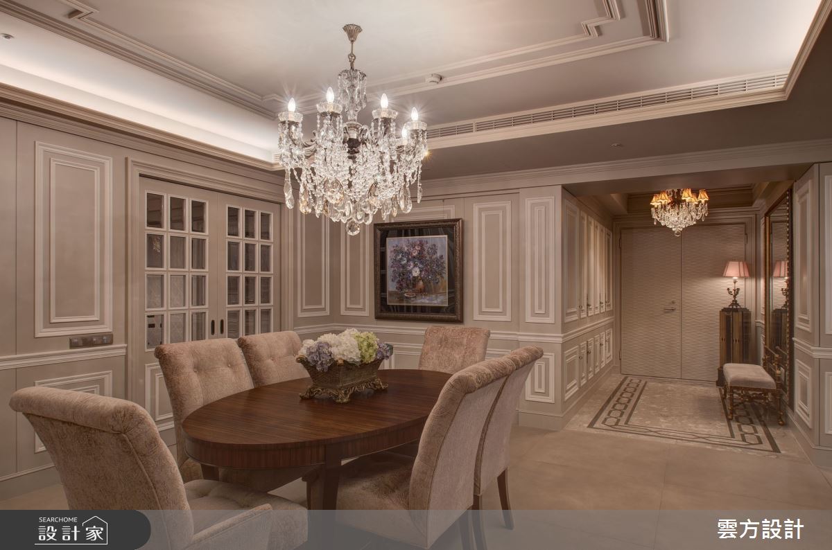 70坪毛胚屋＿新古典玄關餐廳案例圖片＿雲方設計＿雲方_心之所嚮藏玉奢華之5