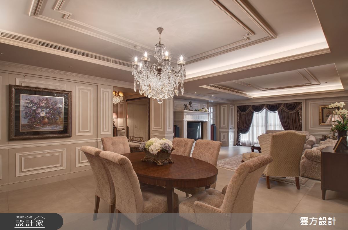 70坪毛胚屋＿新古典餐廳案例圖片＿雲方設計＿雲方_心之所嚮藏玉奢華之8