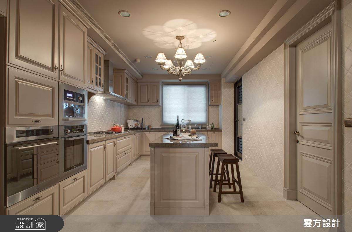 70坪毛胚屋＿新古典廚房中島案例圖片＿雲方設計＿雲方_心之所嚮藏玉奢華之18