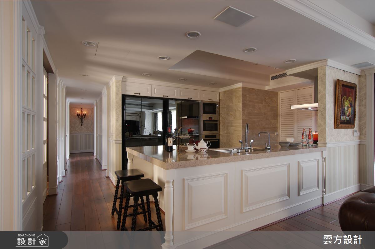 65坪新成屋(5年以下)＿新古典廚房中島案例圖片＿雲方設計＿雲方_返璞歸真新古典之13