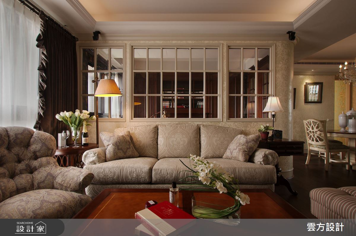 28坪新成屋(5年以下)＿新古典客廳案例圖片＿雲方設計＿雲方_高貴雅致典藏之3