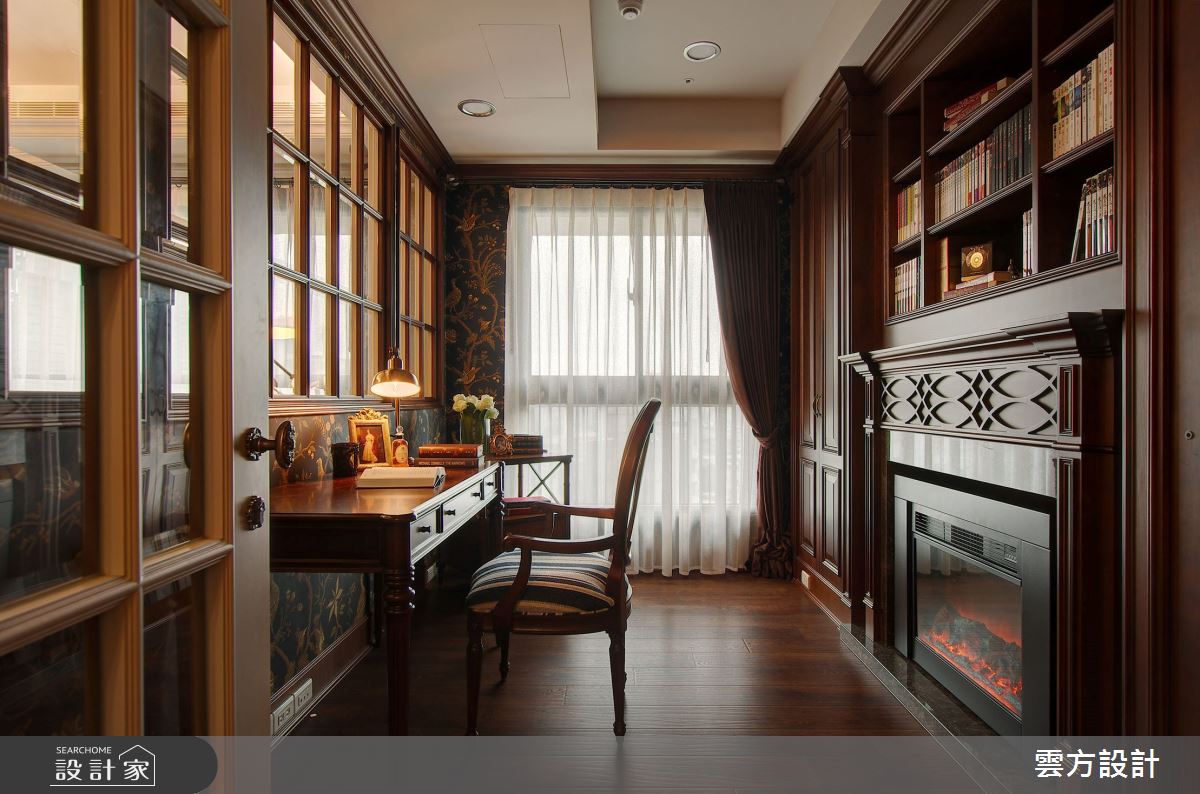 28坪新成屋(5年以下)＿新古典書房案例圖片＿雲方設計＿雲方_高貴雅致典藏之8