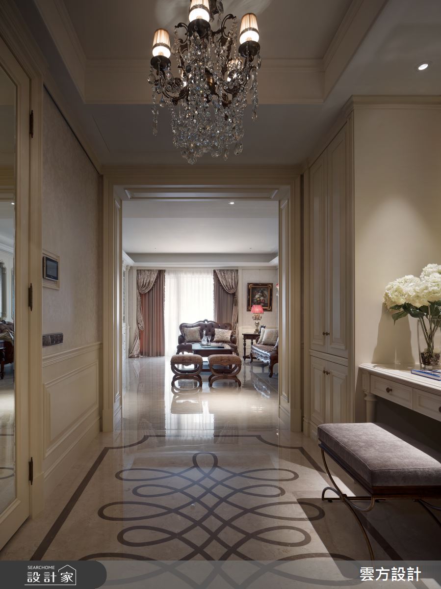 50坪毛胚屋＿新古典玄關案例圖片＿雲方設計＿雲方_視覺饗宴浪漫之1