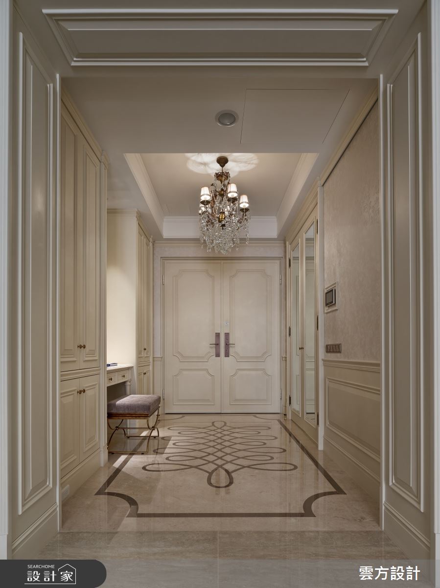 50坪毛胚屋＿新古典玄關案例圖片＿雲方設計＿雲方_視覺饗宴浪漫之5
