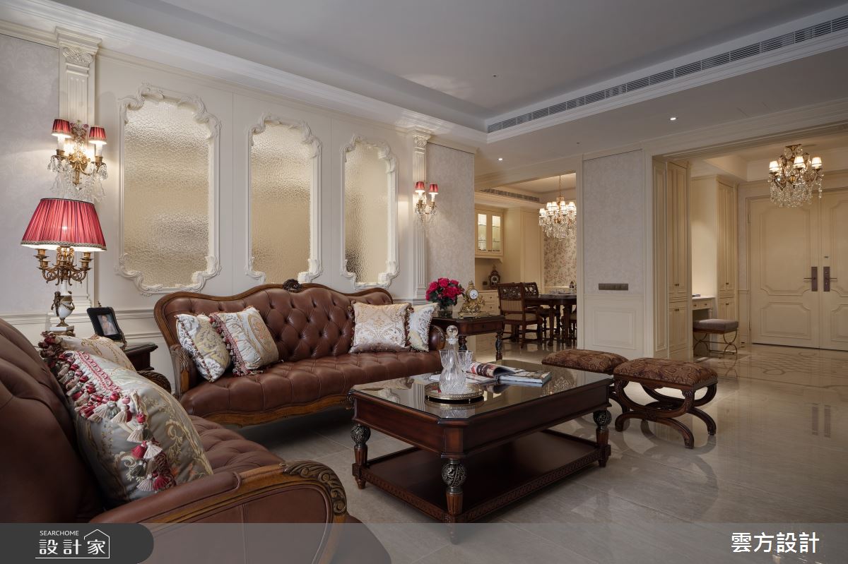 50坪毛胚屋＿新古典客廳案例圖片＿雲方設計＿雲方_視覺饗宴浪漫之7