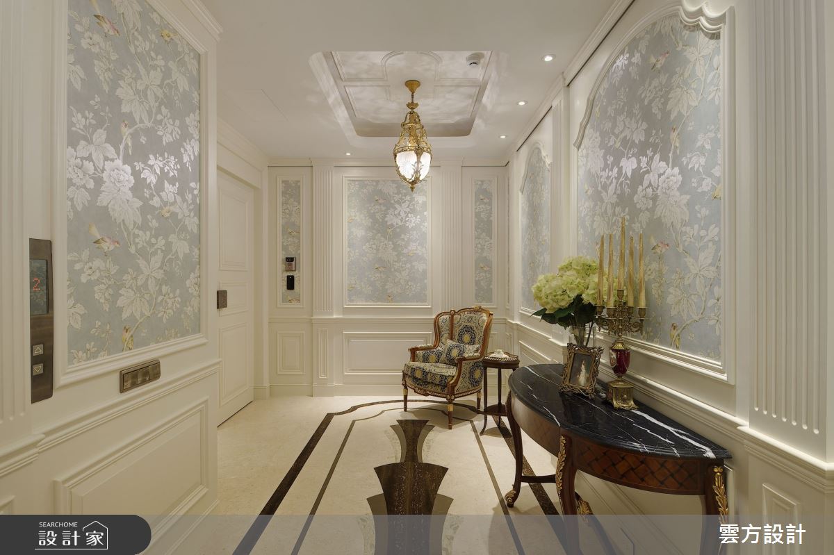 65坪毛胚屋＿新古典玄關案例圖片＿雲方設計＿雲方_日光徐徐朗誦法式之2