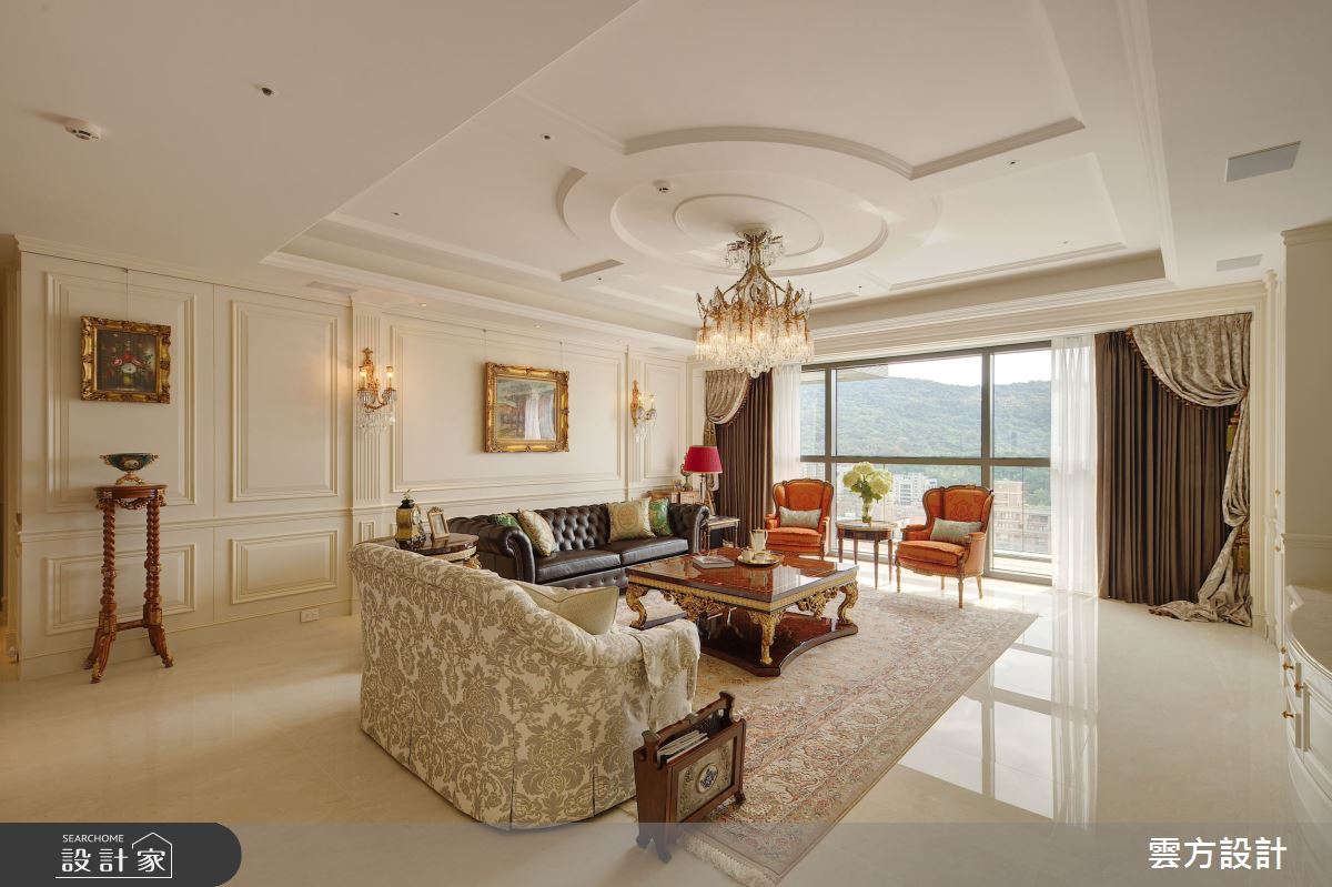 65坪毛胚屋＿新古典客廳案例圖片＿雲方設計＿雲方_日光徐徐朗誦法式之5