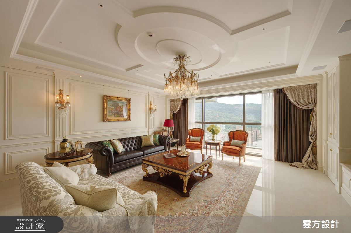 65坪毛胚屋＿新古典客廳案例圖片＿雲方設計＿雲方_日光徐徐朗誦法式之6