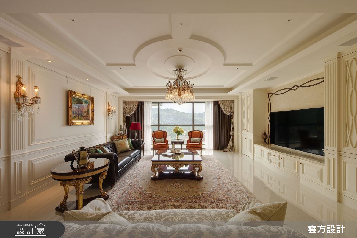 65坪毛胚屋＿新古典客廳案例圖片＿雲方設計＿雲方_日光徐徐朗誦法式之7