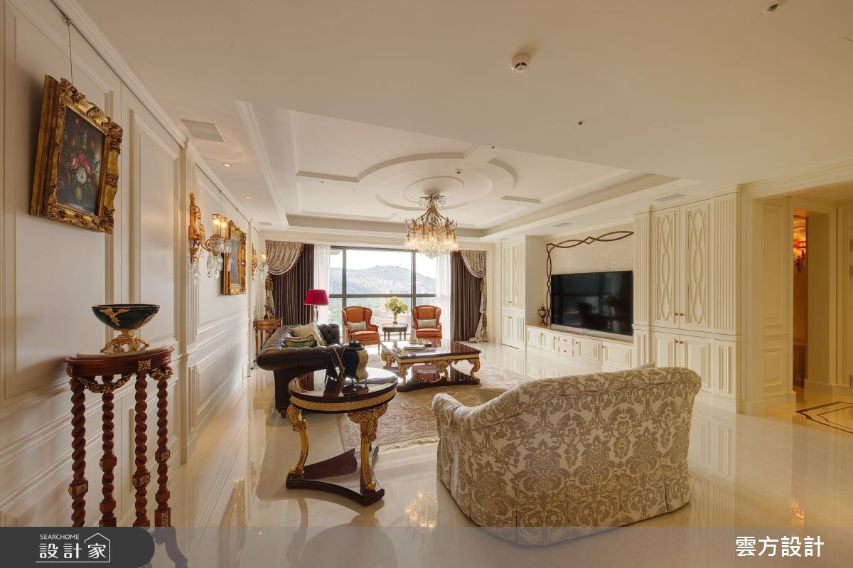 65坪毛胚屋＿新古典客廳案例圖片＿雲方設計＿雲方_日光徐徐朗誦法式之9