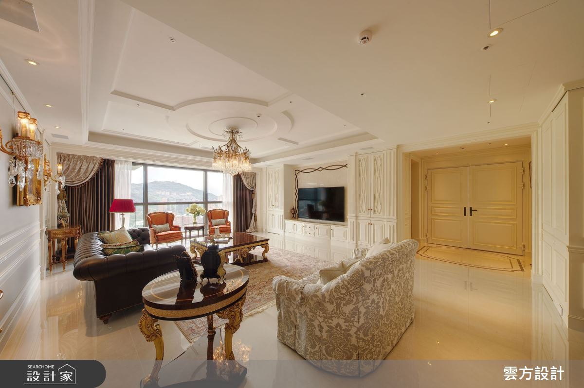 65坪毛胚屋＿新古典客廳案例圖片＿雲方設計＿雲方_日光徐徐朗誦法式之11