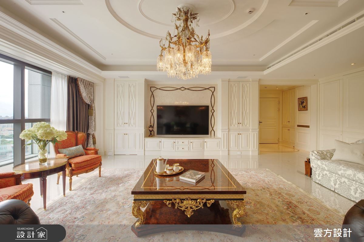65坪毛胚屋＿新古典客廳案例圖片＿雲方設計＿雲方_日光徐徐朗誦法式之12