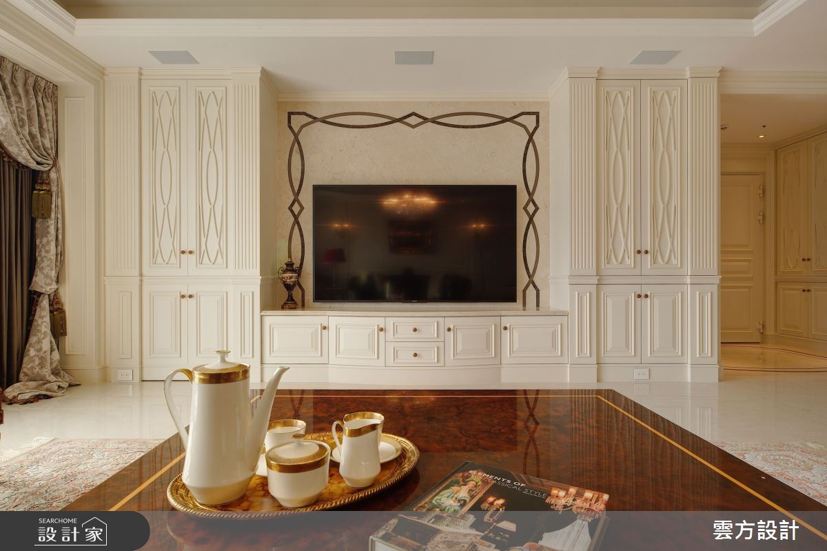65坪毛胚屋＿新古典客廳案例圖片＿雲方設計＿雲方_日光徐徐朗誦法式之13