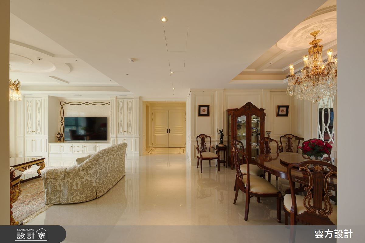 65坪毛胚屋＿新古典客廳餐廳案例圖片＿雲方設計＿雲方_日光徐徐朗誦法式之19