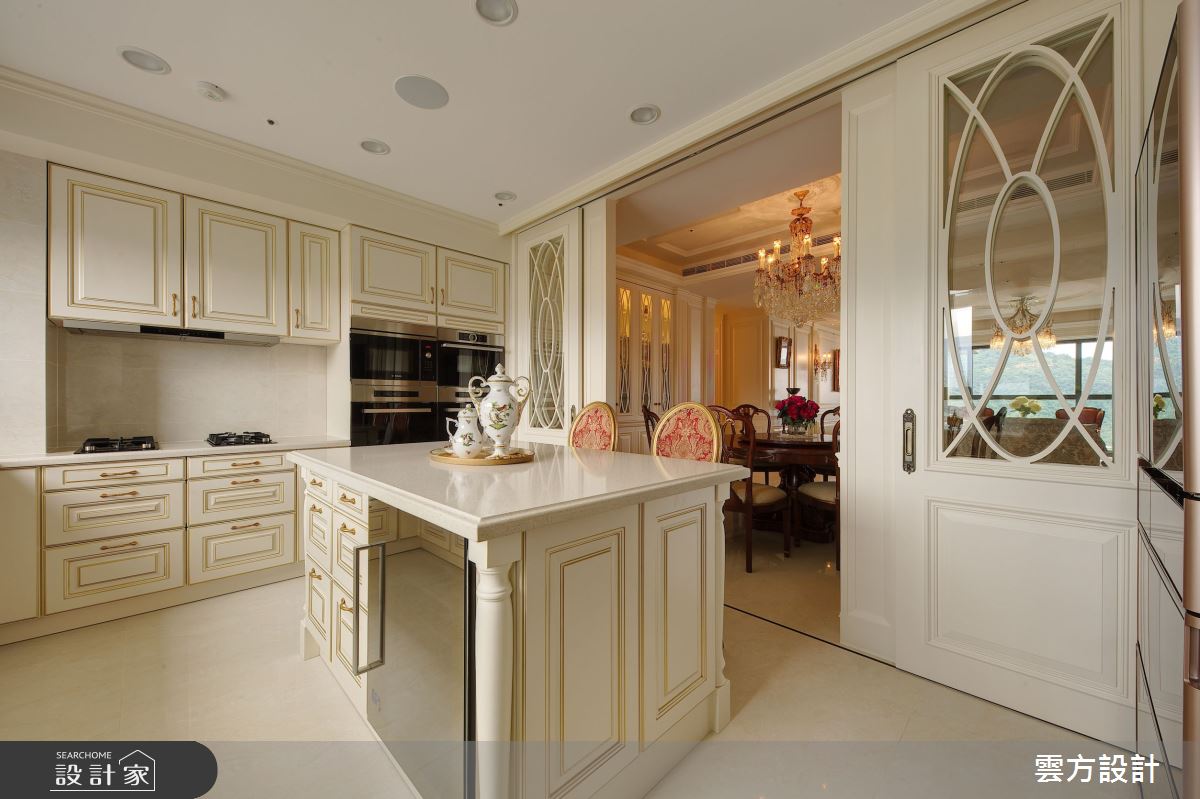 65坪毛胚屋＿新古典廚房中島案例圖片＿雲方設計＿雲方_日光徐徐朗誦法式之27