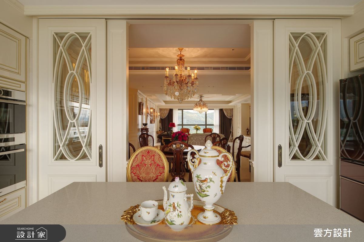 65坪毛胚屋＿新古典廚房中島案例圖片＿雲方設計＿雲方_日光徐徐朗誦法式之31