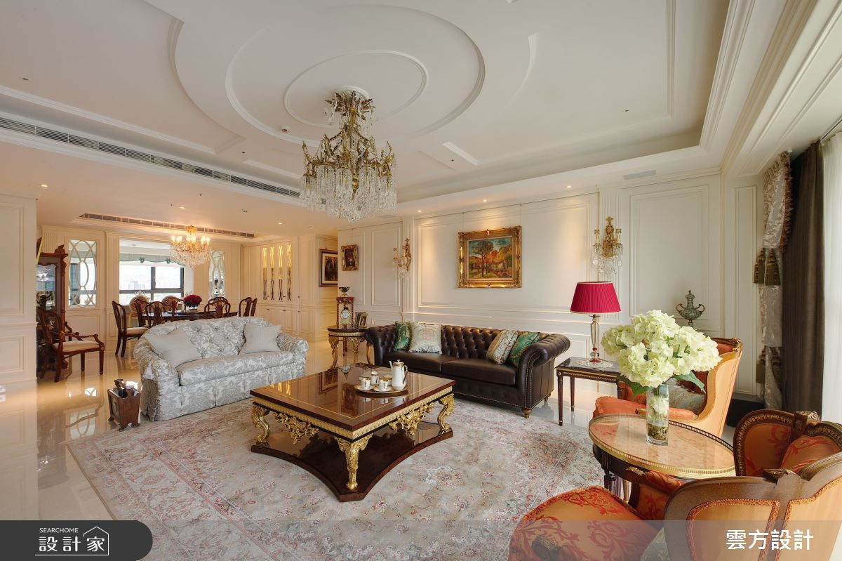 65坪毛胚屋＿新古典客廳案例圖片＿雲方設計＿雲方_日光徐徐朗誦法式之16