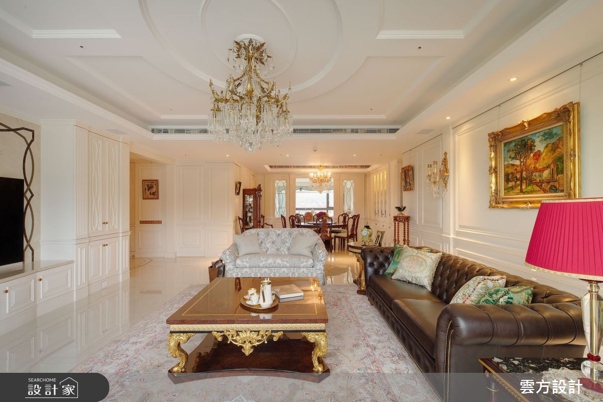 65坪毛胚屋＿新古典客廳案例圖片＿雲方設計＿雲方_日光徐徐朗誦法式之17