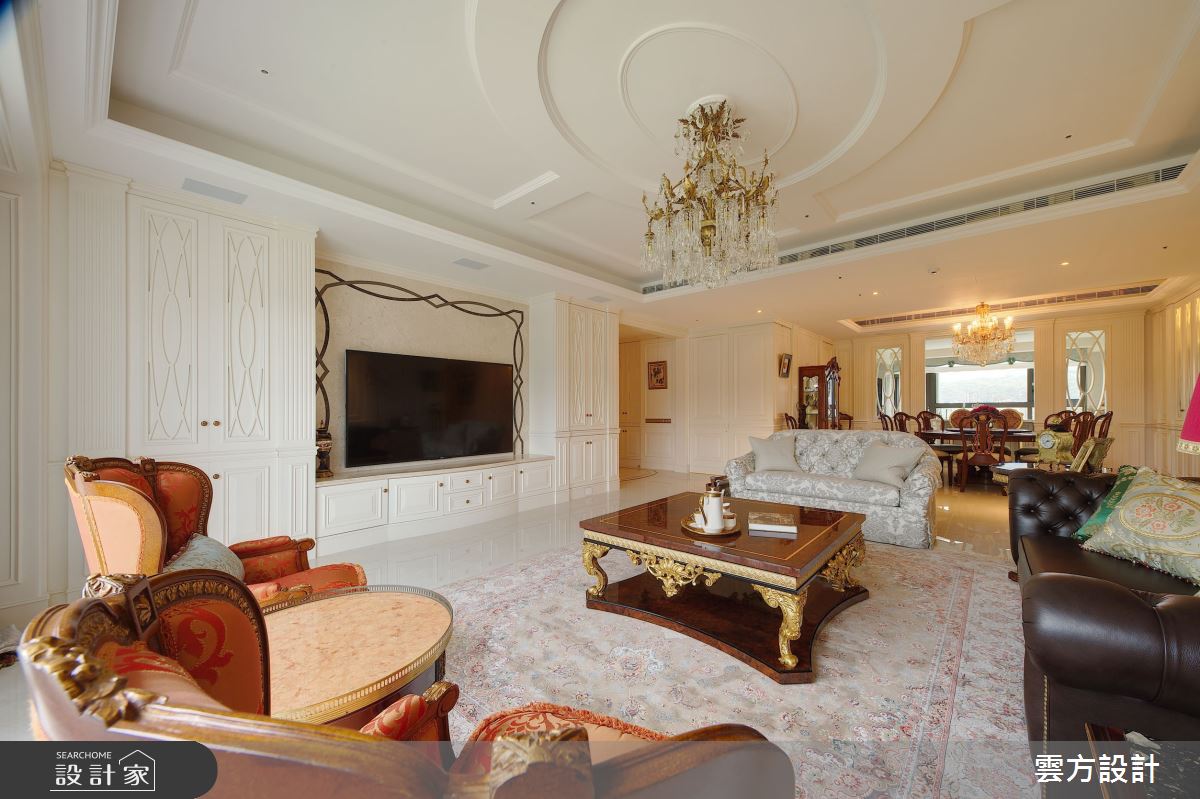 65坪毛胚屋＿新古典客廳案例圖片＿雲方設計＿雲方_日光徐徐朗誦法式之18