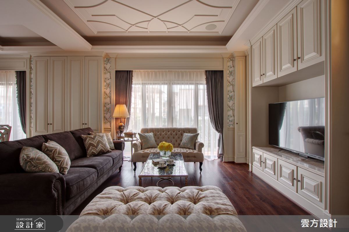 100坪毛胚屋＿新古典客廳案例圖片＿雲方設計＿雲方_溫潤如詩新古典縈繞之10