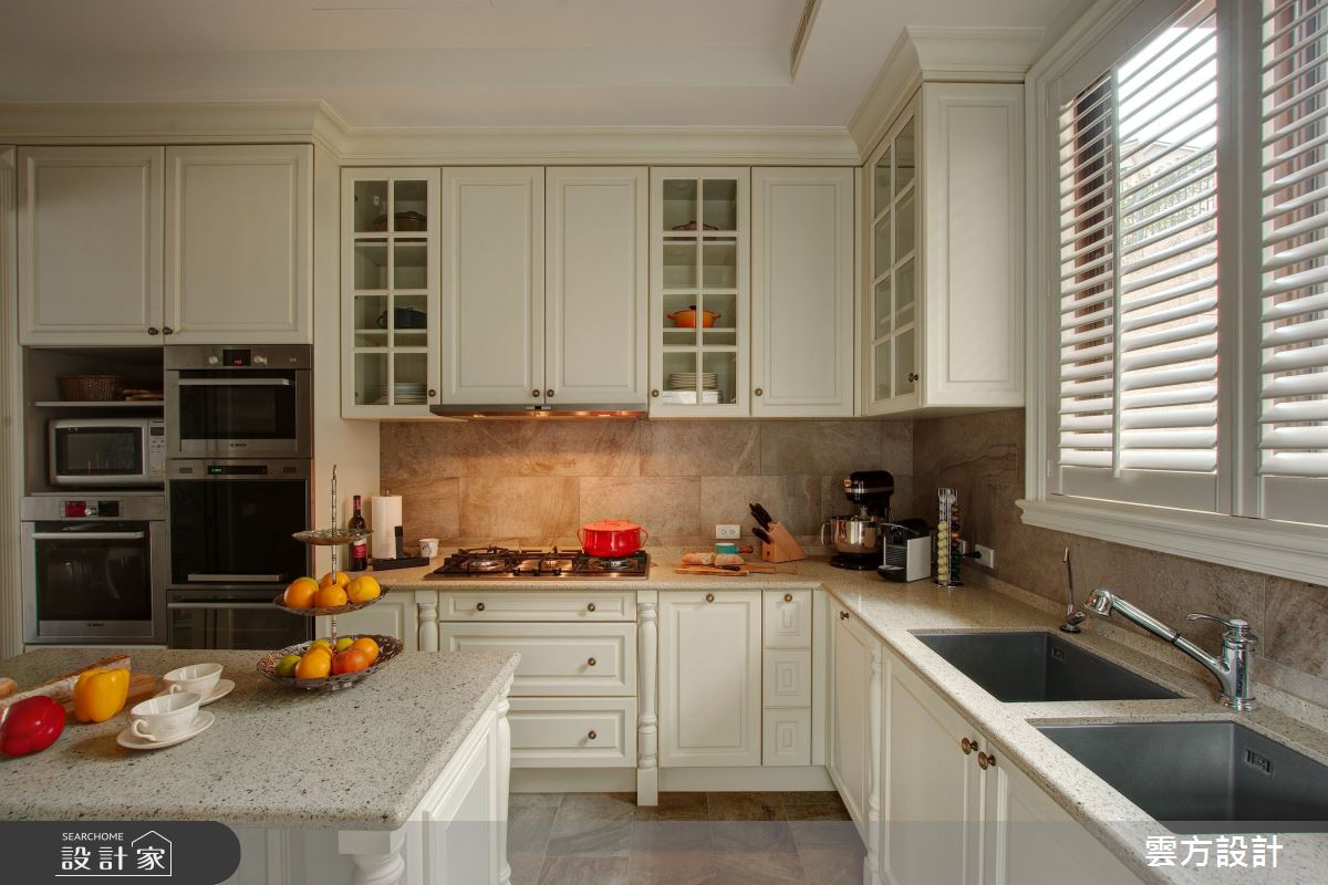 100坪毛胚屋＿新古典廚房中島案例圖片＿雲方設計＿雲方_溫潤如詩新古典縈繞之25