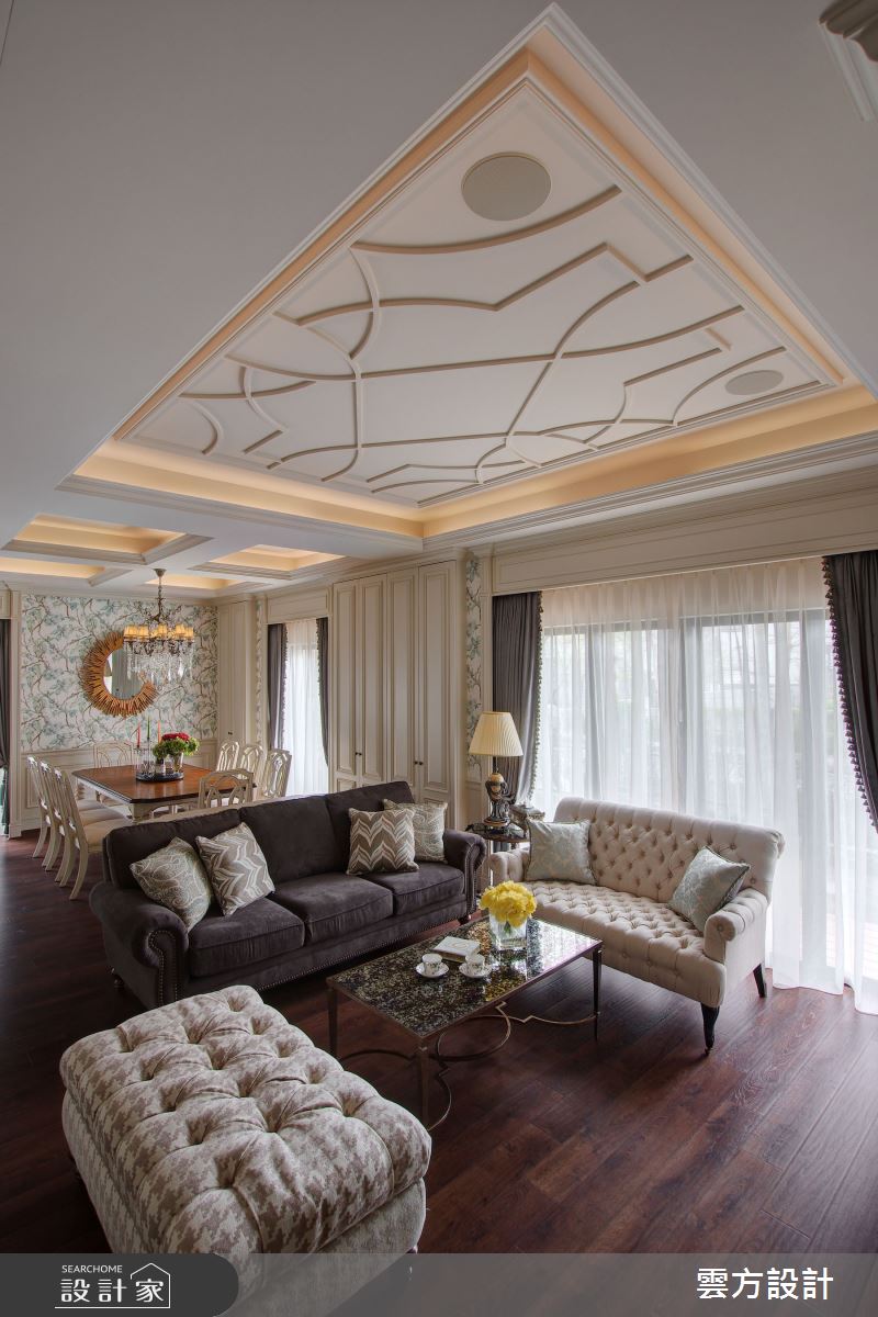 100坪毛胚屋＿新古典客廳案例圖片＿雲方設計＿雲方_溫潤如詩新古典縈繞之16