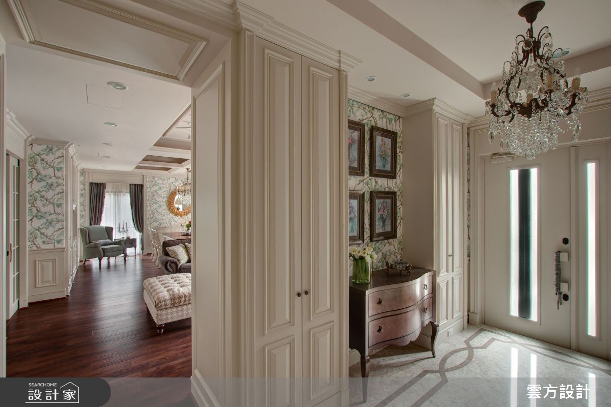 100坪毛胚屋＿新古典玄關案例圖片＿雲方設計＿雲方_溫潤如詩新古典縈繞之1